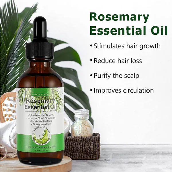 زيت أكليل الجبل لنمو الشعر - Growth Hair Rosemary Essential Oil - الصورة 4