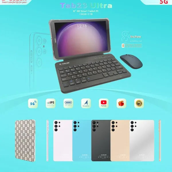 Tablet 23 Ultra + Keyboard and mouse ضمان 6 شهور
