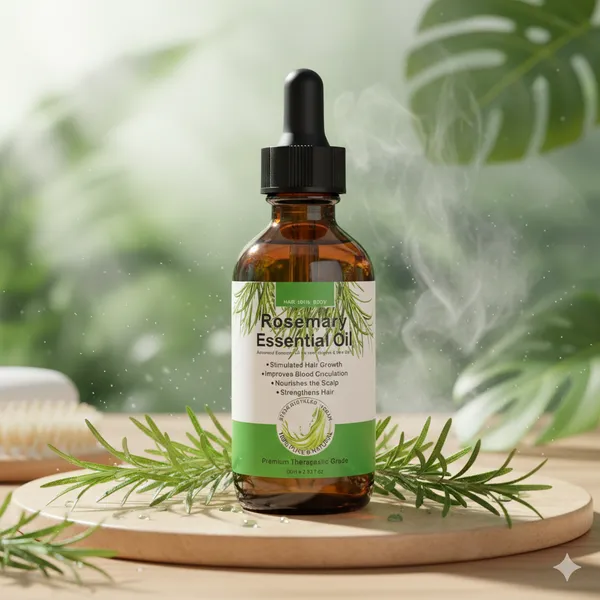 زيت أكليل الجبل لنمو الشعر - Growth Hair Rosemary Essential Oil - الصورة 2